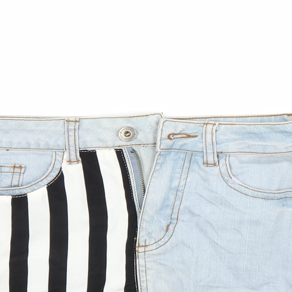 Womens UK Size 8 Preworn Regular Fit Cut-Off Shorts