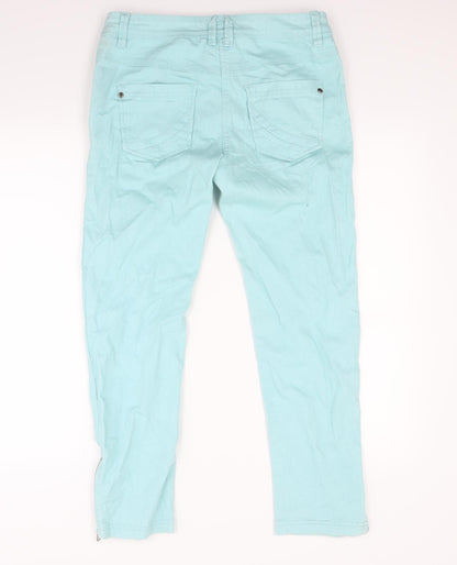 Heart & soul Womens Green  Denim Skinny Jeans Size 10 L27 in