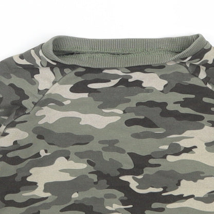 Next Boys Green Camouflage  Basic T-Shirt Size 6-9 Months