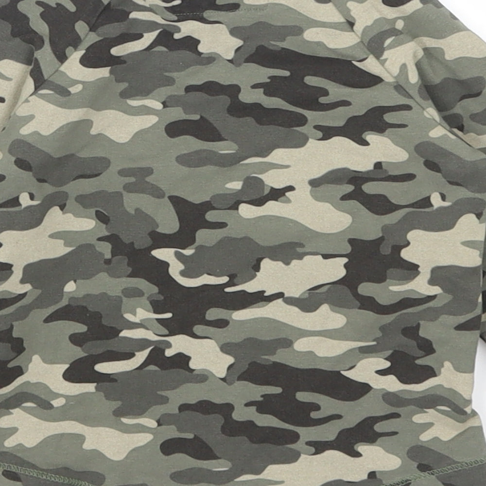Next Boys Green Camouflage  Basic T-Shirt Size 6-9 Months