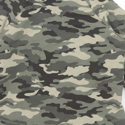 Next Boys Green Camouflage  Basic T-Shirt Size 6-9 Months
