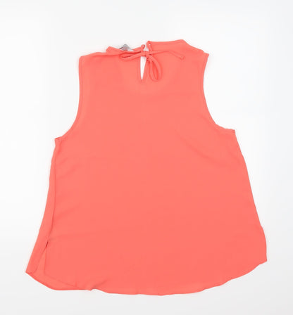 Womens UK Size 10 Dorothy Perkins Pink Basic Tank