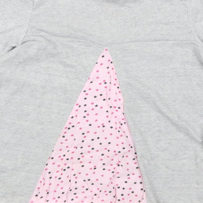F&F Girls Grey   Basic T-Shirt Size 6-7 Years  - Hot Air Balloon