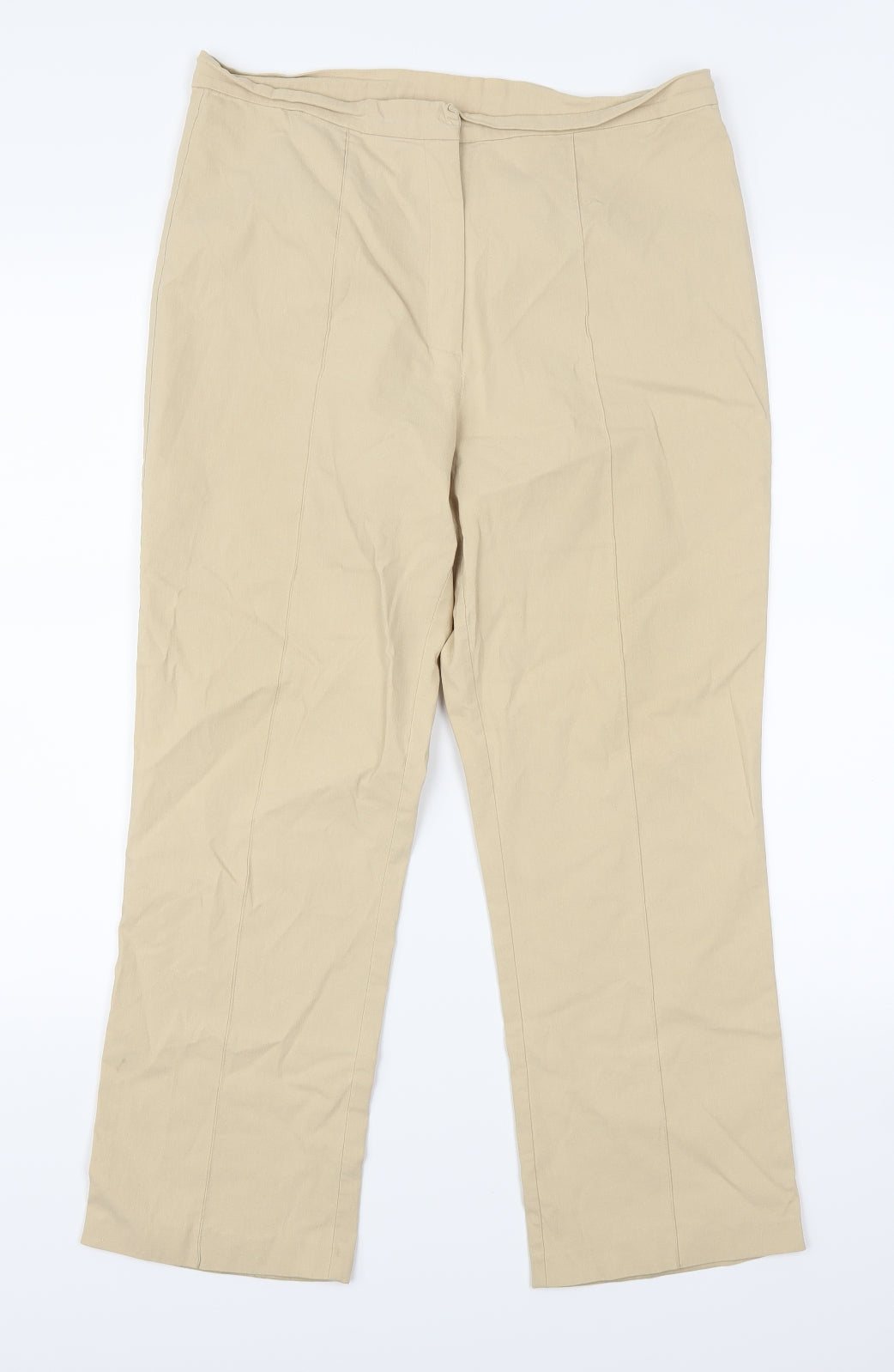 Debenhams Womens Beige   Trousers  Size 12 L25 in