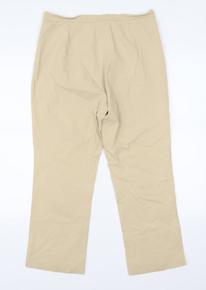 Debenhams Womens Beige   Trousers  Size 12 L25 in