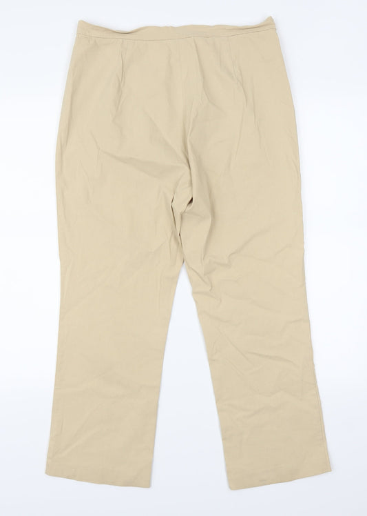Debenhams Womens Beige   Trousers  Size 12 L25 in