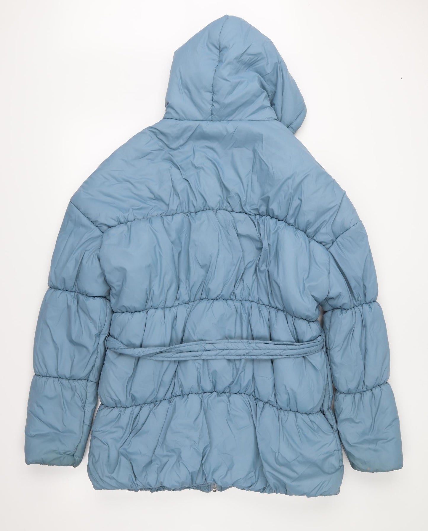 Womens UK Size 12 PRETTYLITTLETHING Blue Anorak Coat