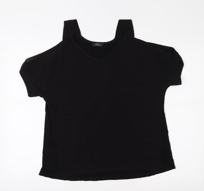 Papaya Womens Black   Basic Blouse Size 12