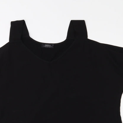 Papaya Womens Black   Basic Blouse Size 12