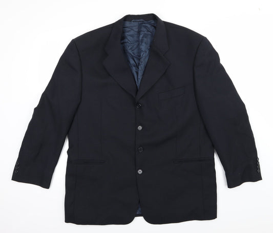 Mens UK Size 44 Tom English Regular Blue Suit Jacket