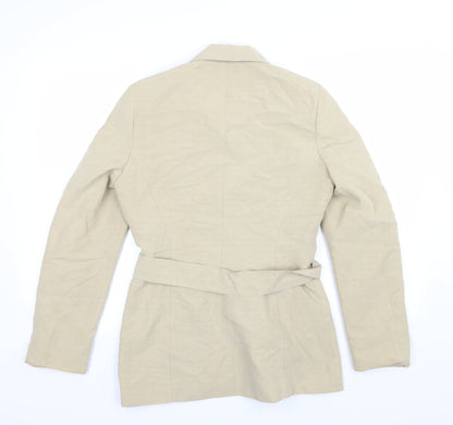 Womens UK Size 10 Wallis Beige Overcoat