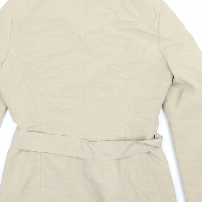 Womens UK Size 10 Wallis Beige Overcoat