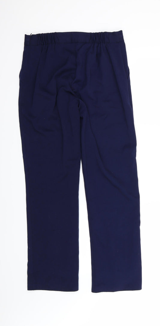 Womens UK Size 12 Anna Rose Regular Fit  Blue Trousers
