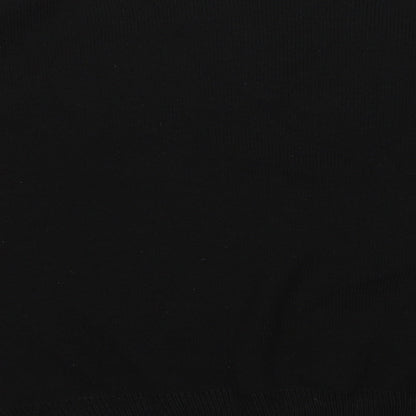 Misspap Womens Black  Knit Pullover Jumper Size L
