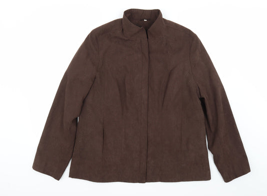 Klass Womens Brown   Jacket Coat Size 18