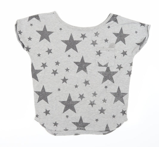 Peacocks Womens Grey   Basic T-Shirt Size 10