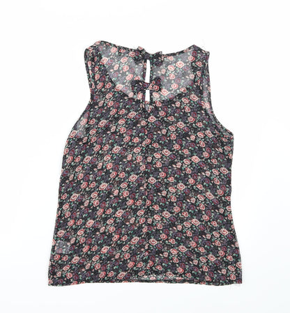 Womens UK Size 8 Select Black Basic Tank