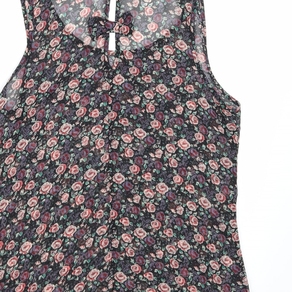 Womens UK Size 8 Select Black Basic Tank