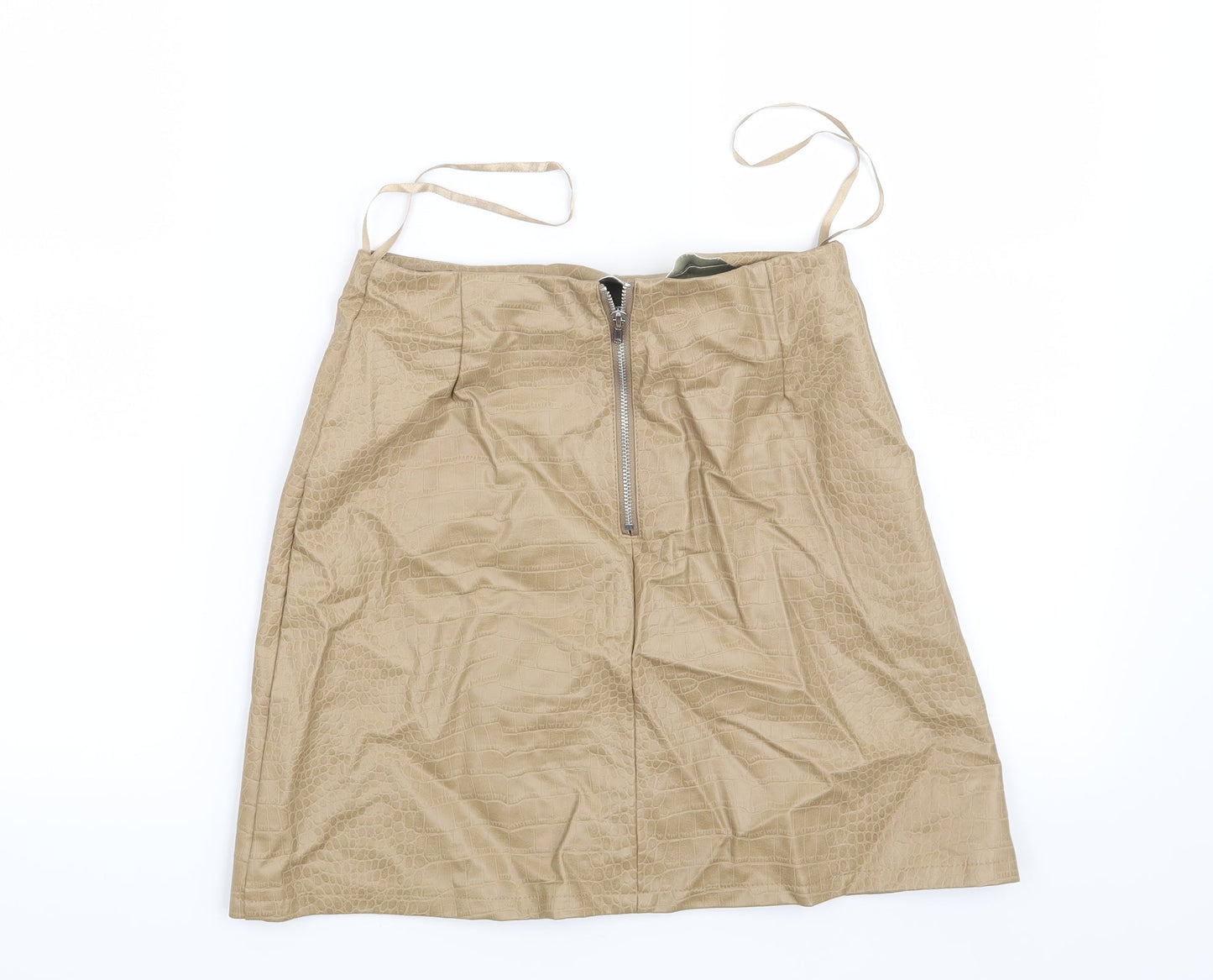 Primark Womens Beige Animal Print  Mini Skirt Size 6