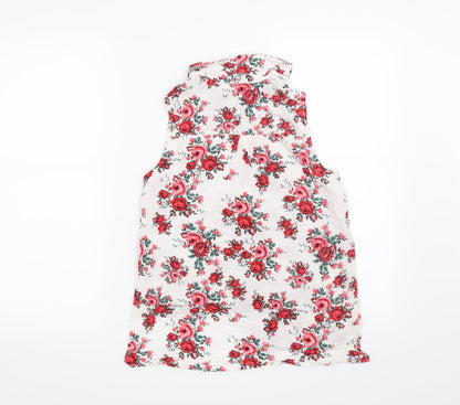 Womens UK Size 4 H&M White Basic Blouse
