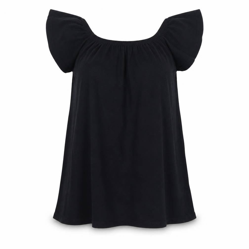 Womens UK Size 8 Asos Black Basic T-Shirt