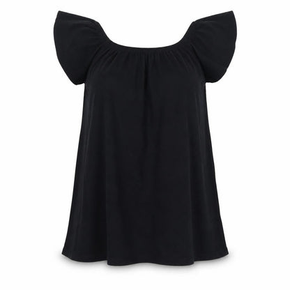 Womens UK Size 8 Asos Black Basic T-Shirt
