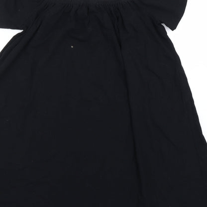 Womens UK Size 8 Asos Black Basic T-Shirt