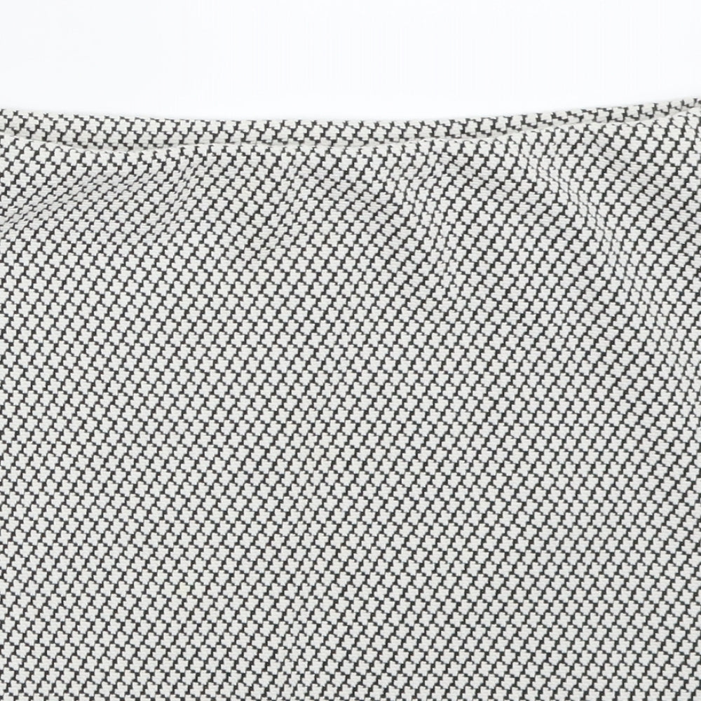 H&M Womens White   A-Line Skirt Size S