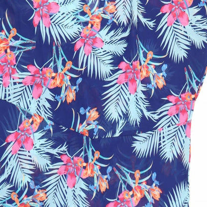Womens UK Size M New Look Blue Basic Blouse