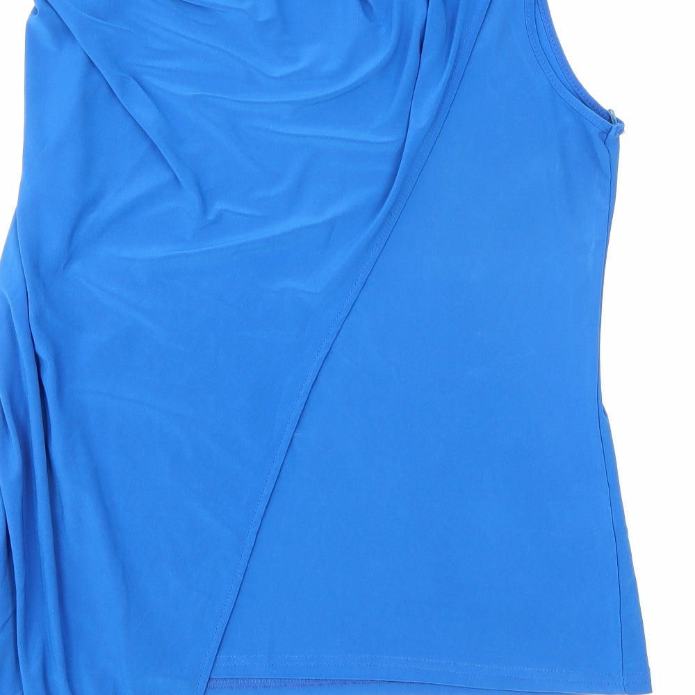 Womens UK Size 14 Roman Blue Basic Tank