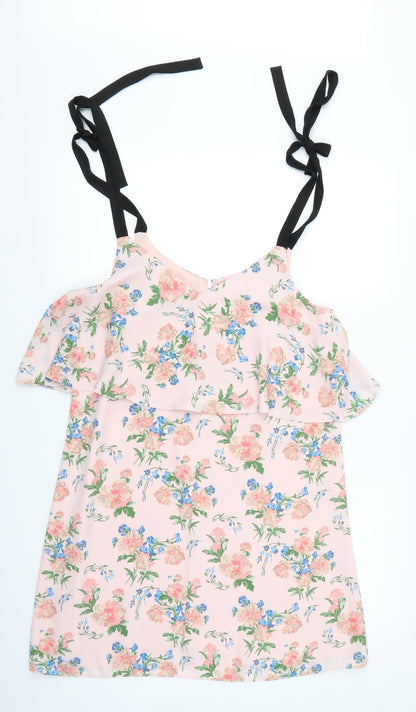 Dorothy Perkins Womens Pink Floral  A-Line  Size 14