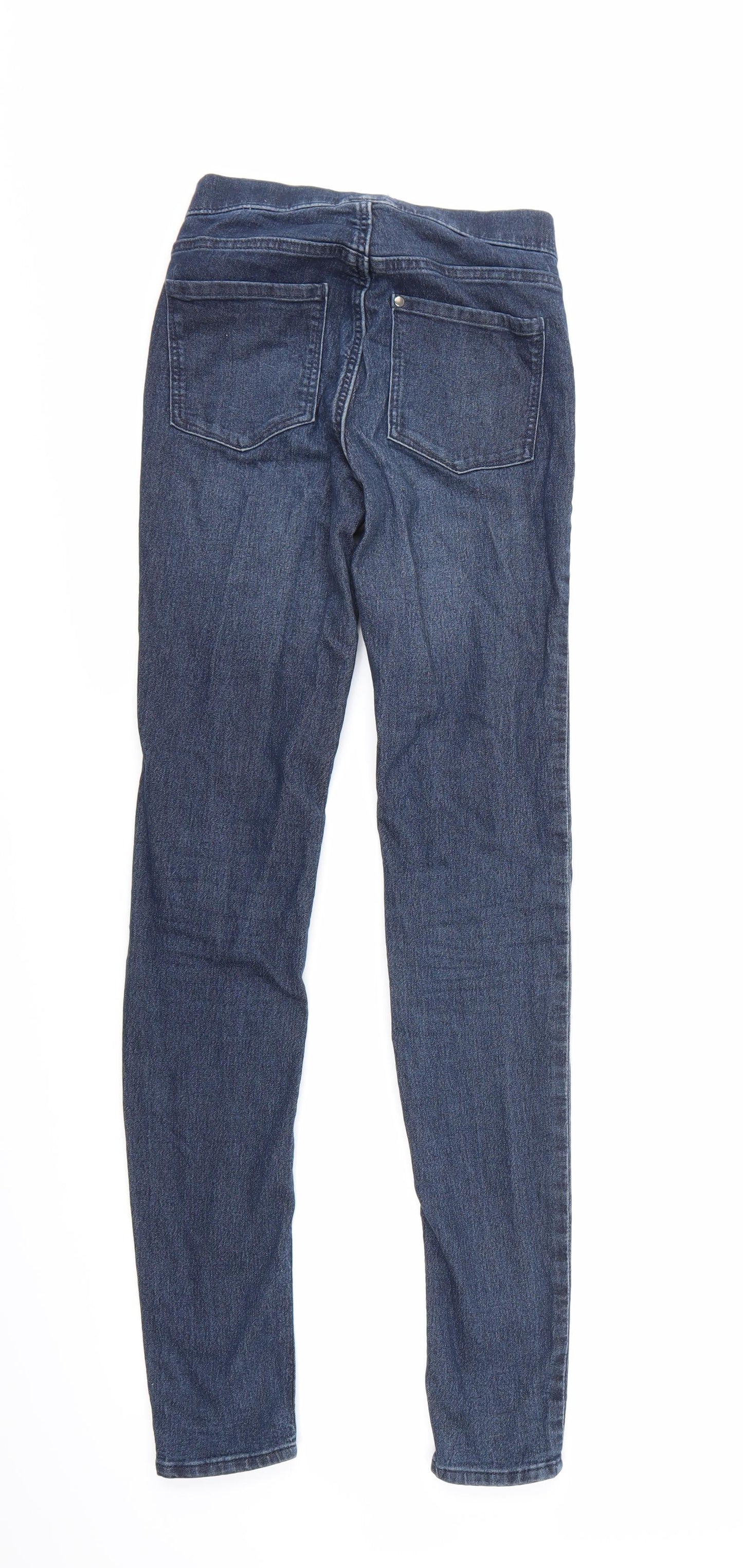 Womens UK Size 4 H&M Regular Fit Jegging Blue Trousers