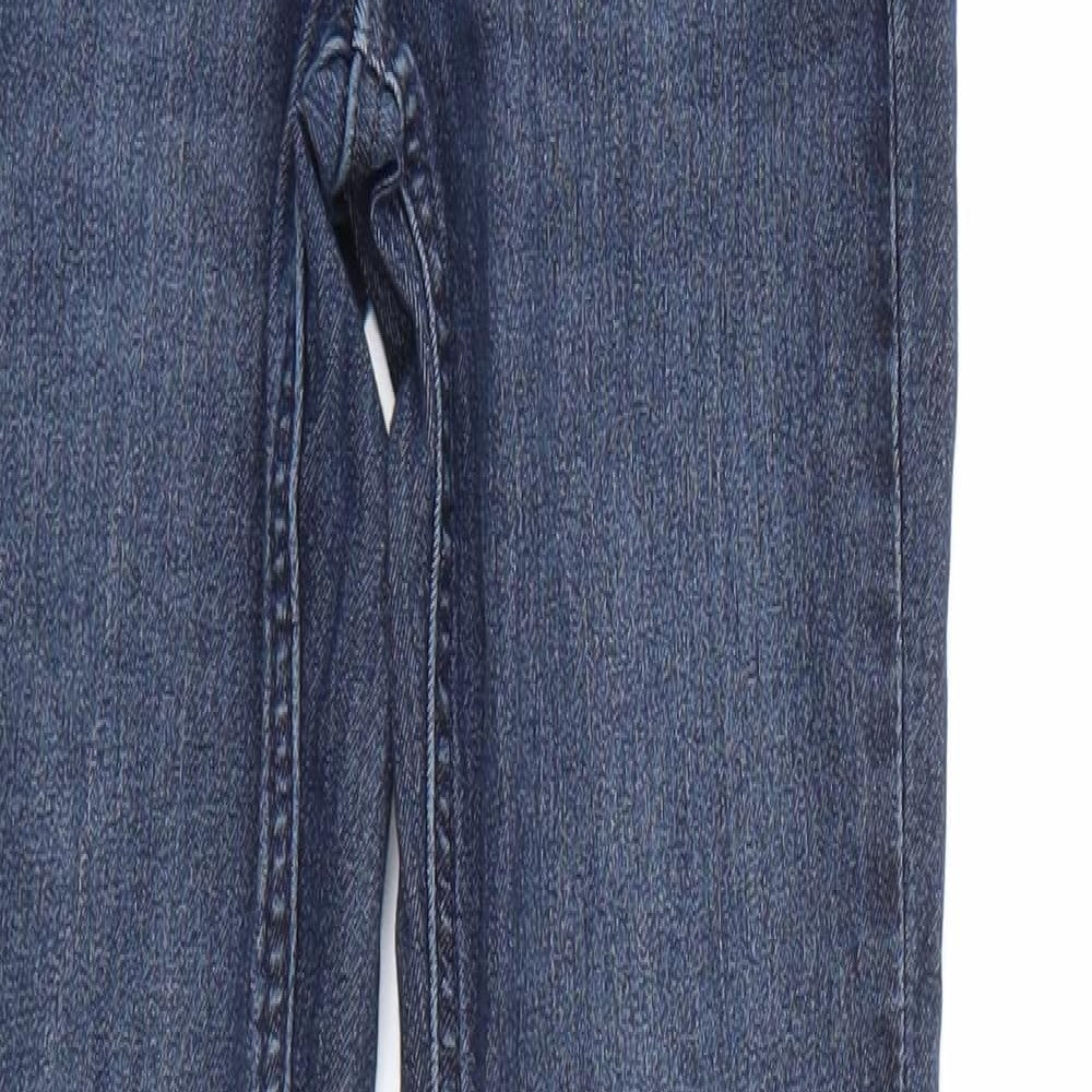 Womens UK Size 4 H&M Regular Fit Jegging Blue Trousers