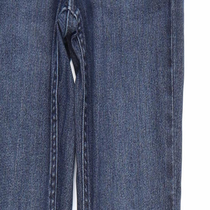 Womens UK Size 4 H&M Regular Fit Jegging Blue Trousers