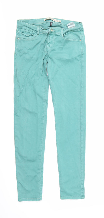 Zara Womens Blue  Denim Skinny Jeans Size 8 L29 in