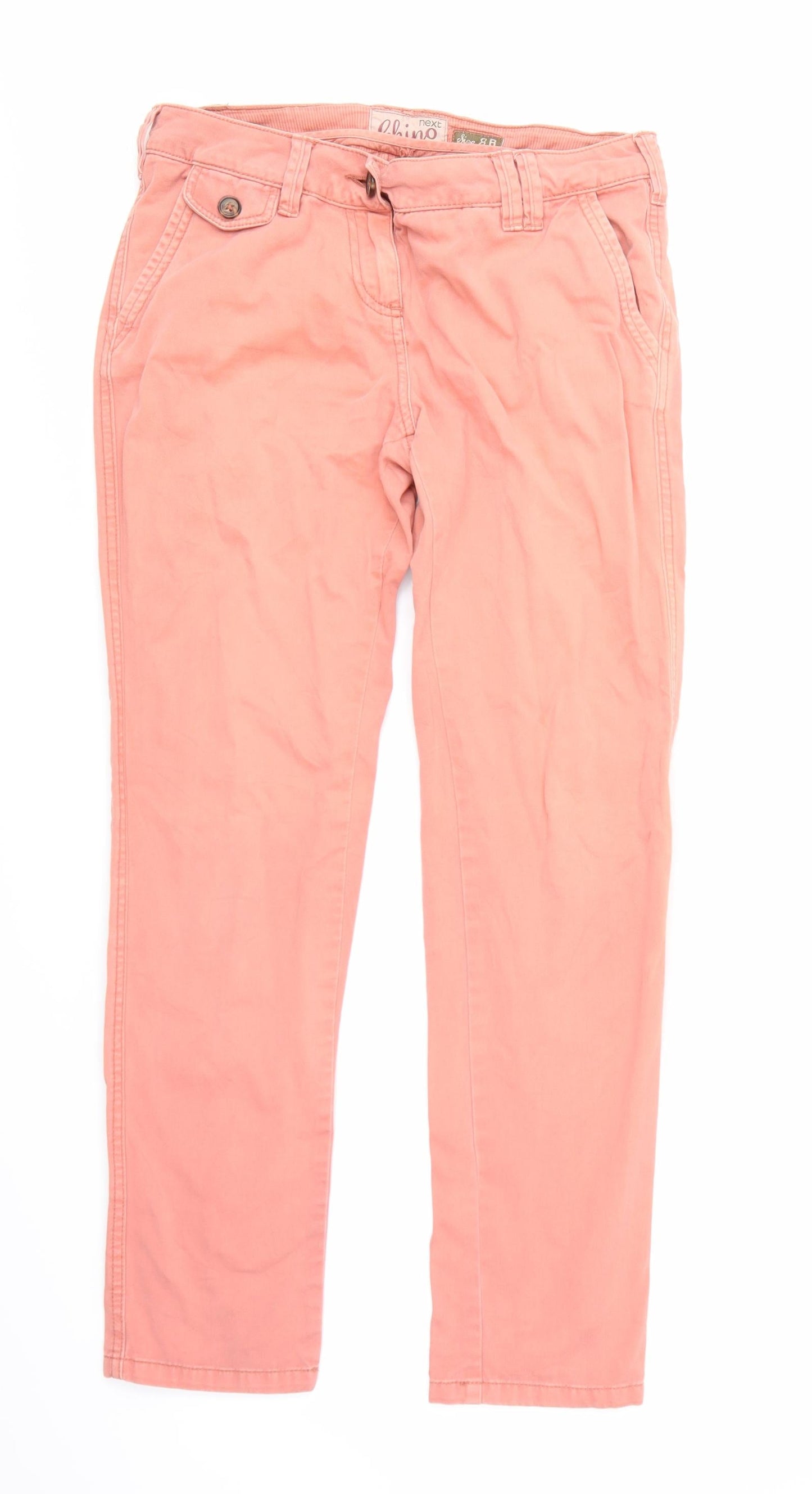 Womens UK Size 8 NEXT Regular Fit Snow Pants Pink Trousers