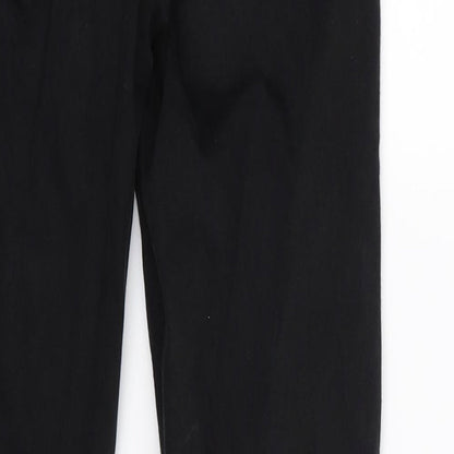 Topshop Womens Black  Denim Skinny Jeans Size 8 L32 in