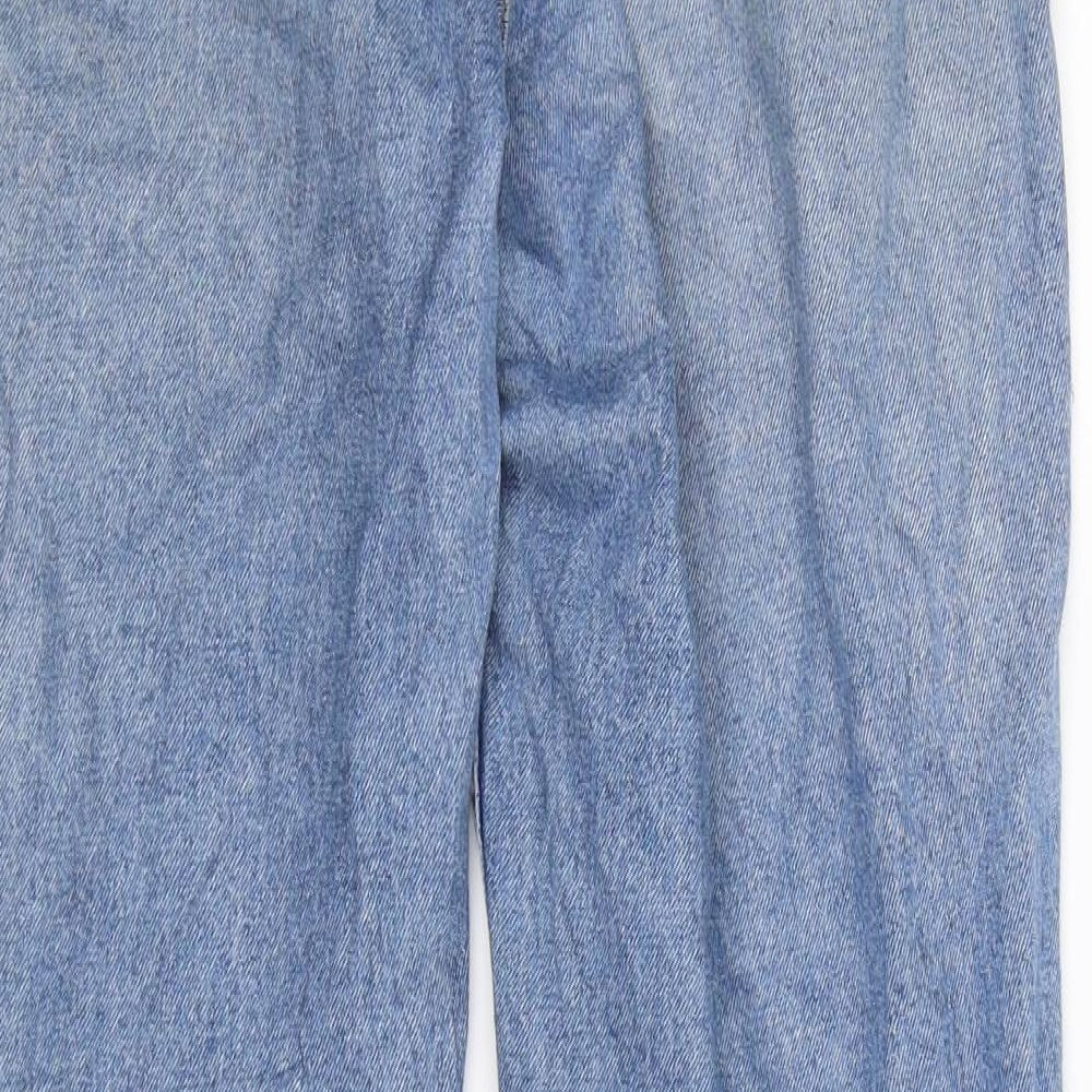 Womens UK Size 10 Divided Slim Fit Straight Blue Jeans