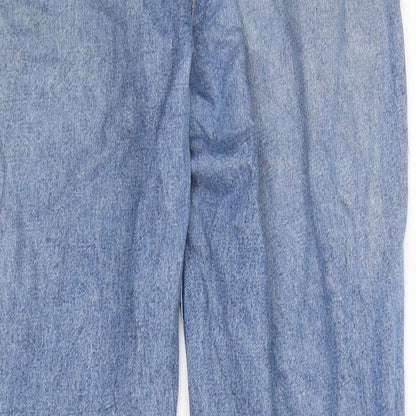 Womens UK Size 10 Divided Slim Fit Straight Blue Jeans