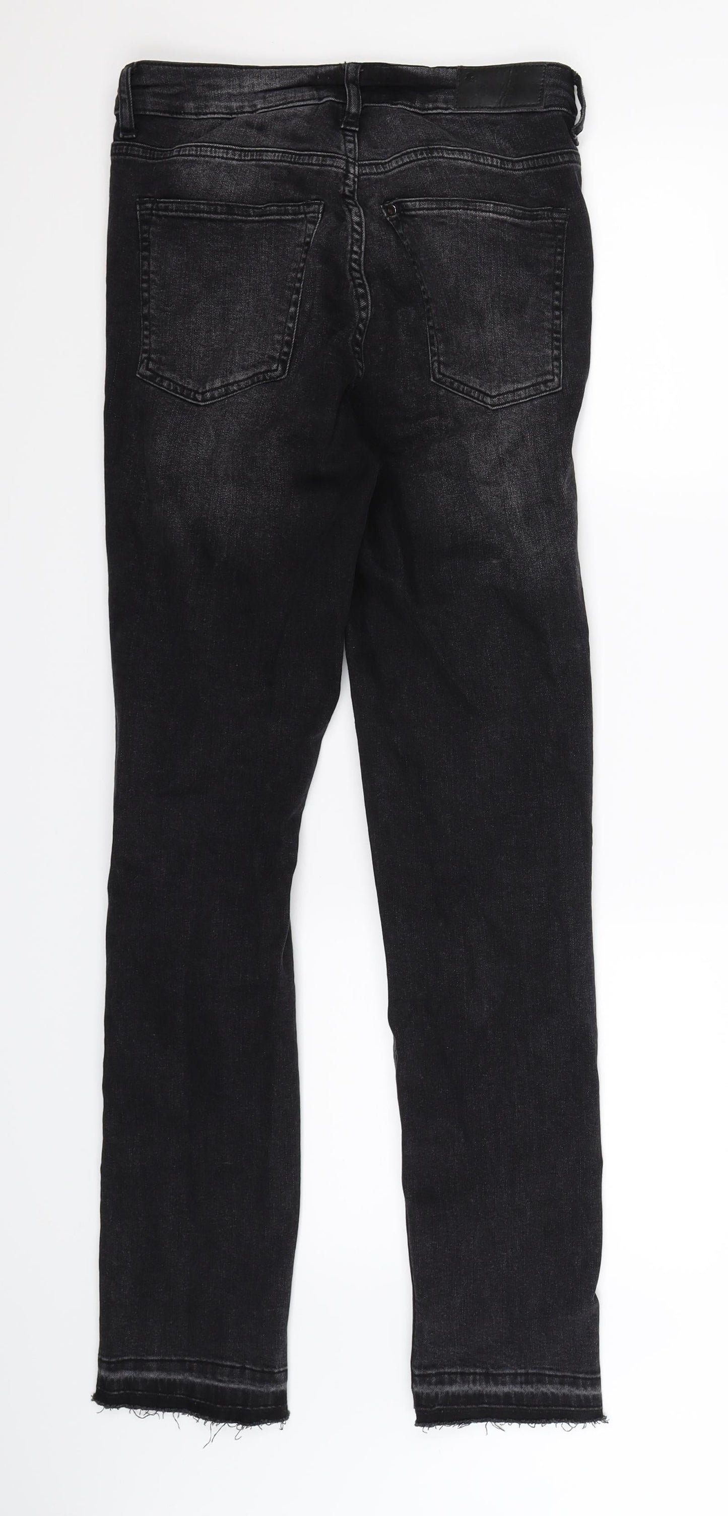 Womens UK Size 8 H&M Extra-Slim Fit Skinny Black Jeans