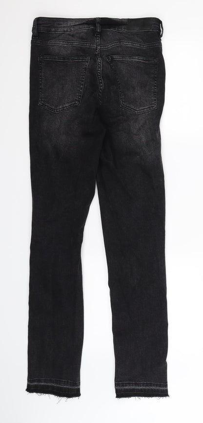 Womens UK Size 8 H&M Extra-Slim Fit Skinny Black Jeans