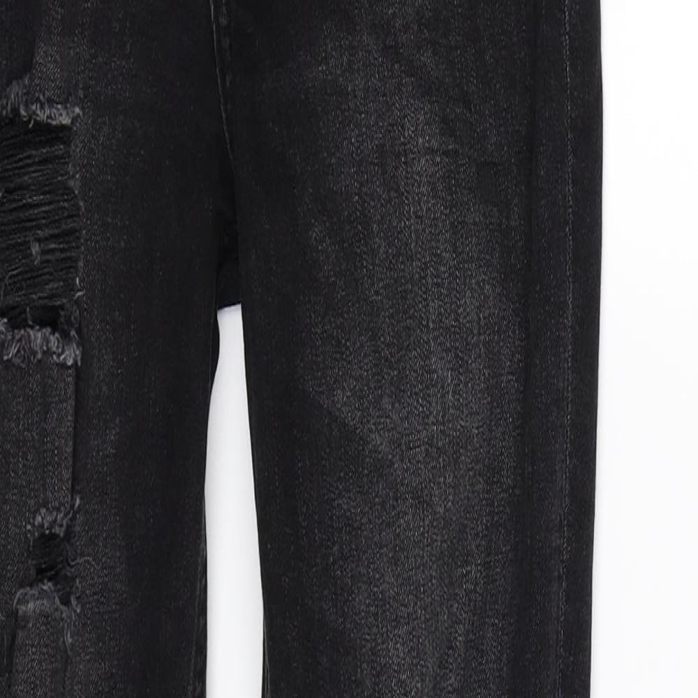 Womens UK Size 8 H&M Extra-Slim Fit Skinny Black Jeans