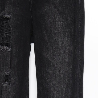 Womens UK Size 8 H&M Extra-Slim Fit Skinny Black Jeans