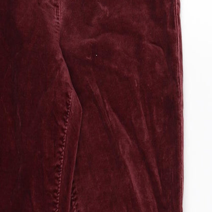 Womens UK Size 8 Marks and Spencer Extra-Slim Fit  Purple Trousers