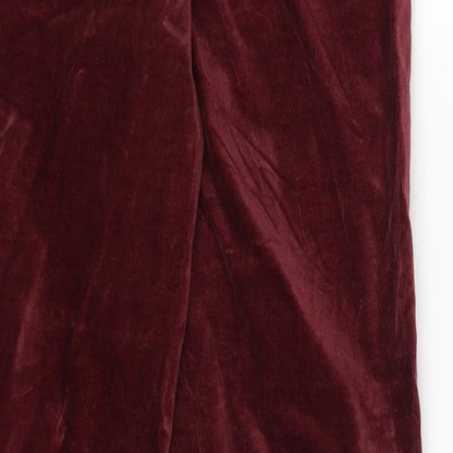 Womens UK Size 8 Marks and Spencer Extra-Slim Fit  Purple Trousers
