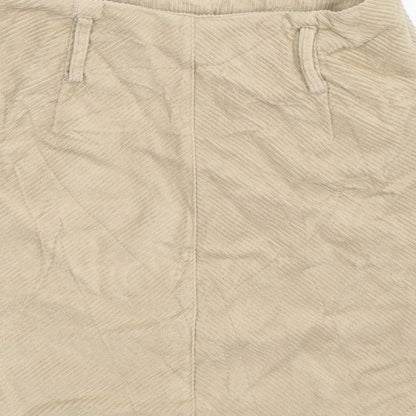 Womens UK Size 10 Denim Co A-Line Corduroy Skirt