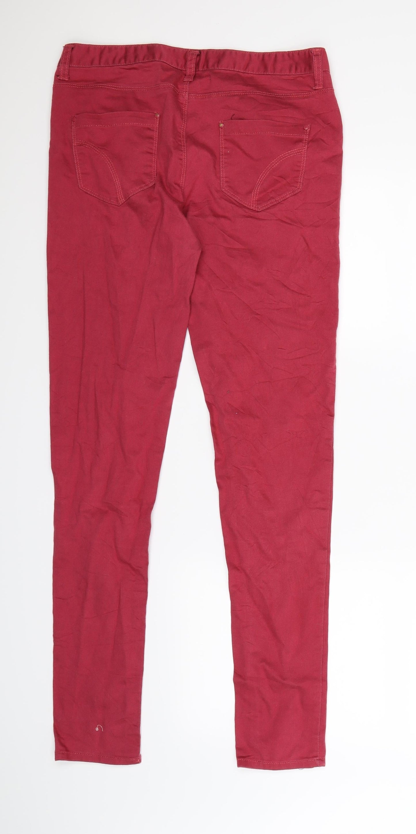 Denim Co Womens Pink  Denim Jegging Jeans Size 12 L31 in