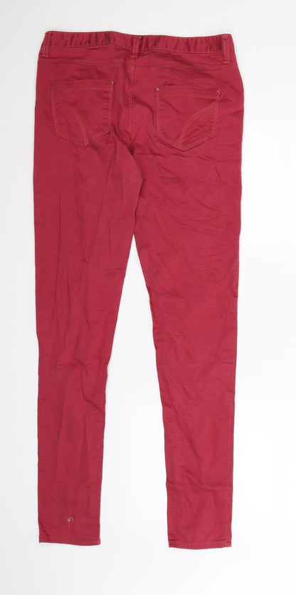 Denim Co Womens Pink  Denim Jegging Jeans Size 12 L31 in