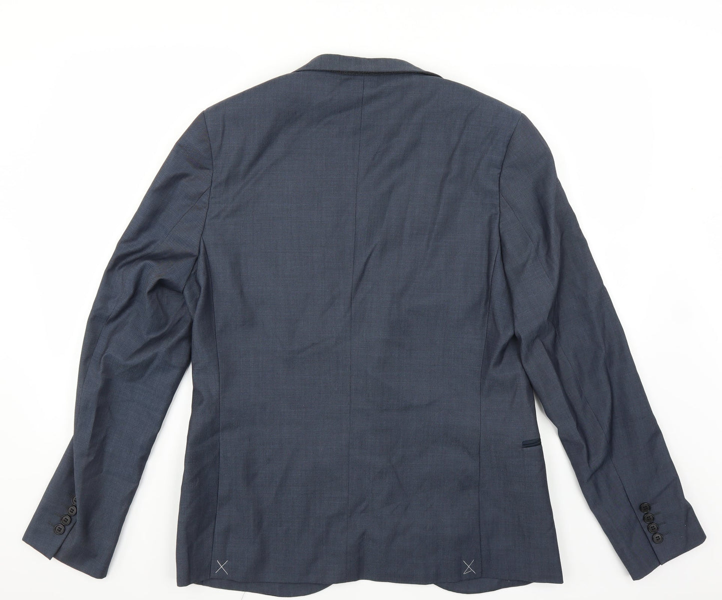 Mens UK Size 42 Topman Regular Blue Suit Jacket