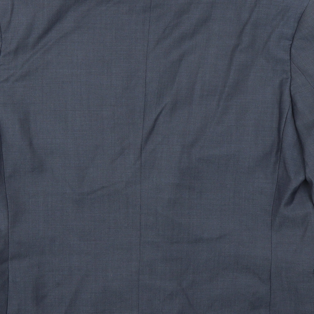 Mens UK Size 42 Topman Regular Blue Suit Jacket